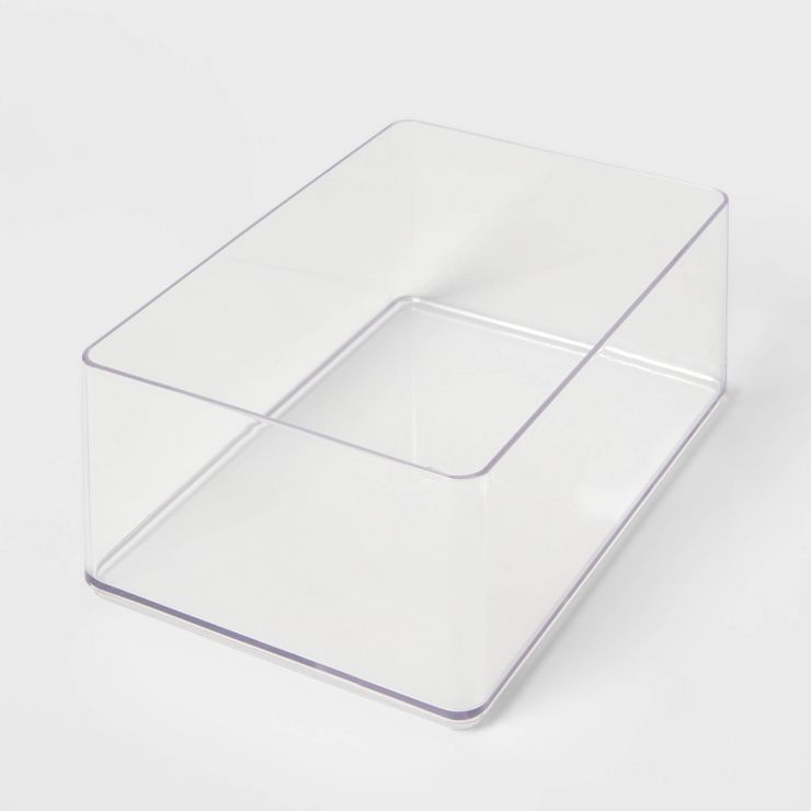 9"x6"x3.25" Large Plastic Bathroom Tray Clear - Brightroom™ | Target