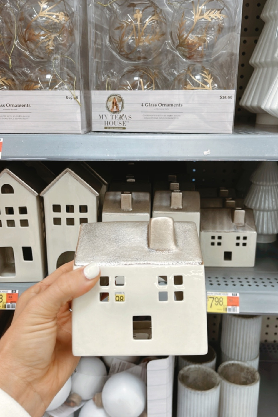 Affordable Christmas decor from Walmart! 
My Texas house white ceramic house 

#LTKfindsunder50 #LTKHoliday #LTKhome