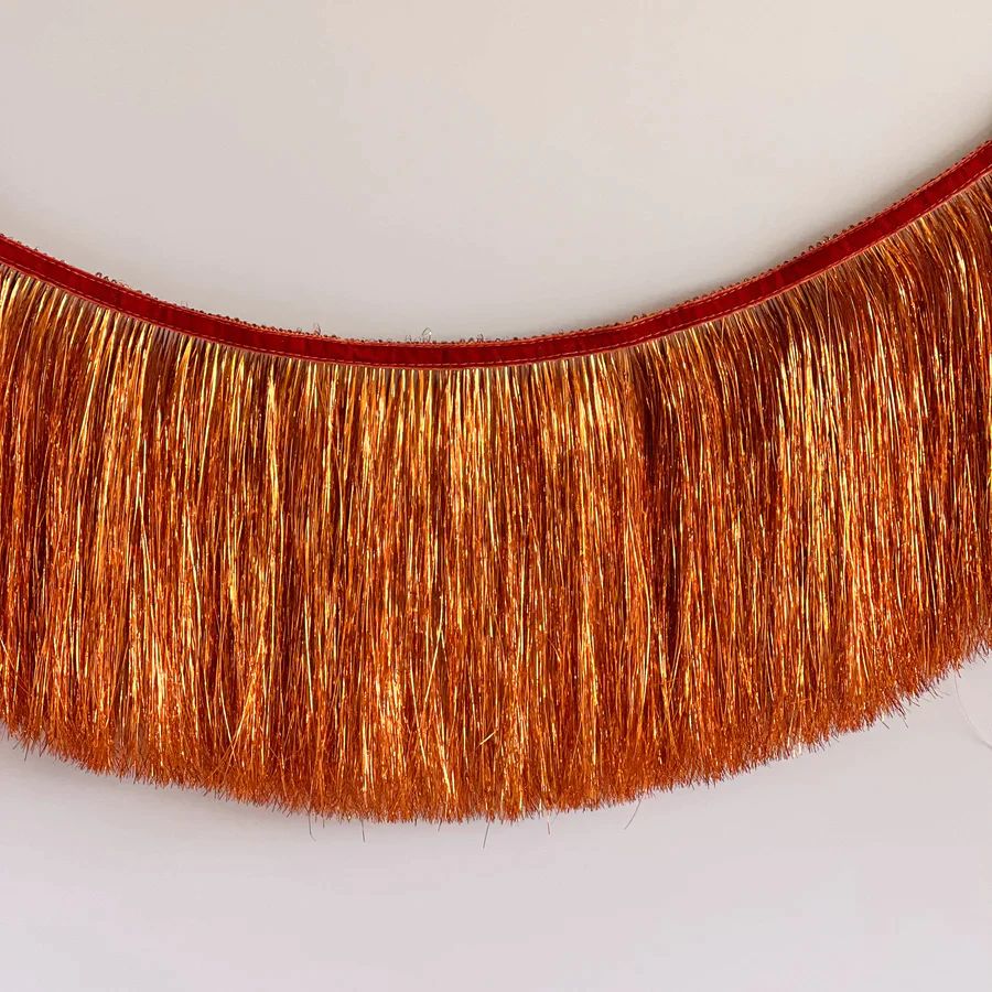 Tinsel Fringe Garland -Rusty Orange | Ellie and Piper