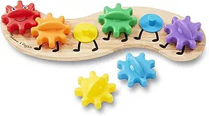Melissa & Doug Rainbow Caterpillar Gear Toy With 6 Interchangeable Gears - For Toddlers And Babie... | Amazon (US)
