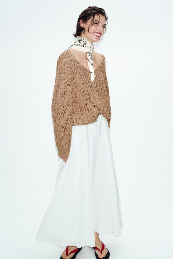 INTERTWINED RIBBON KNIT JUMPER | Zara UK