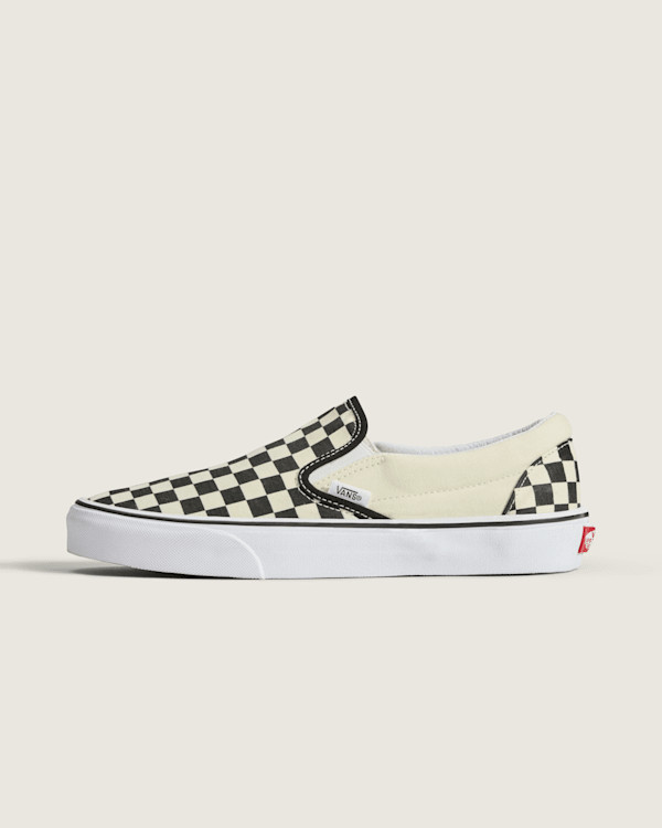 Vans Classic Slip-On Checkerboard Shoes (Checkerboard Black / White) - 13.0 Men 14.5 Women | Vans (US)