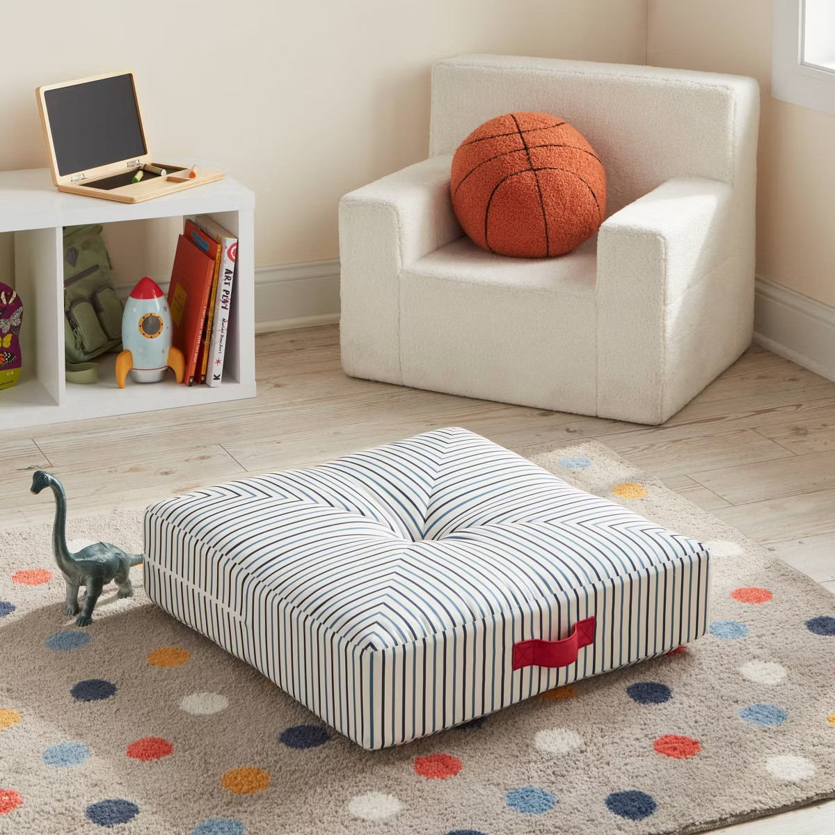 Striped Kid's Floor Cushion Throw Pillow - Pillowfort™ | Target