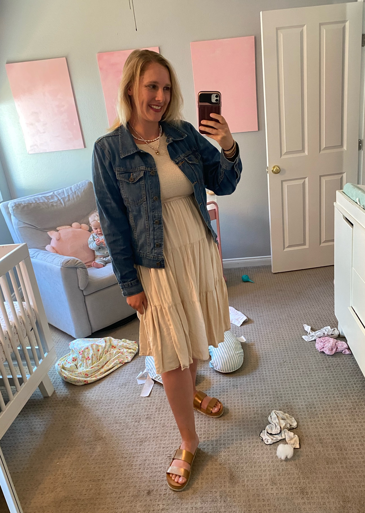 Postpartum friendly spring outfit

#LTKbump #LTKfit #LTKfamily