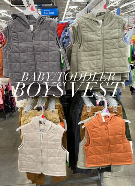 Baby/toddler boys quilted zip vest #walmartfinds @walmart 

#LTKunder50 #LTKkids #LTKbaby