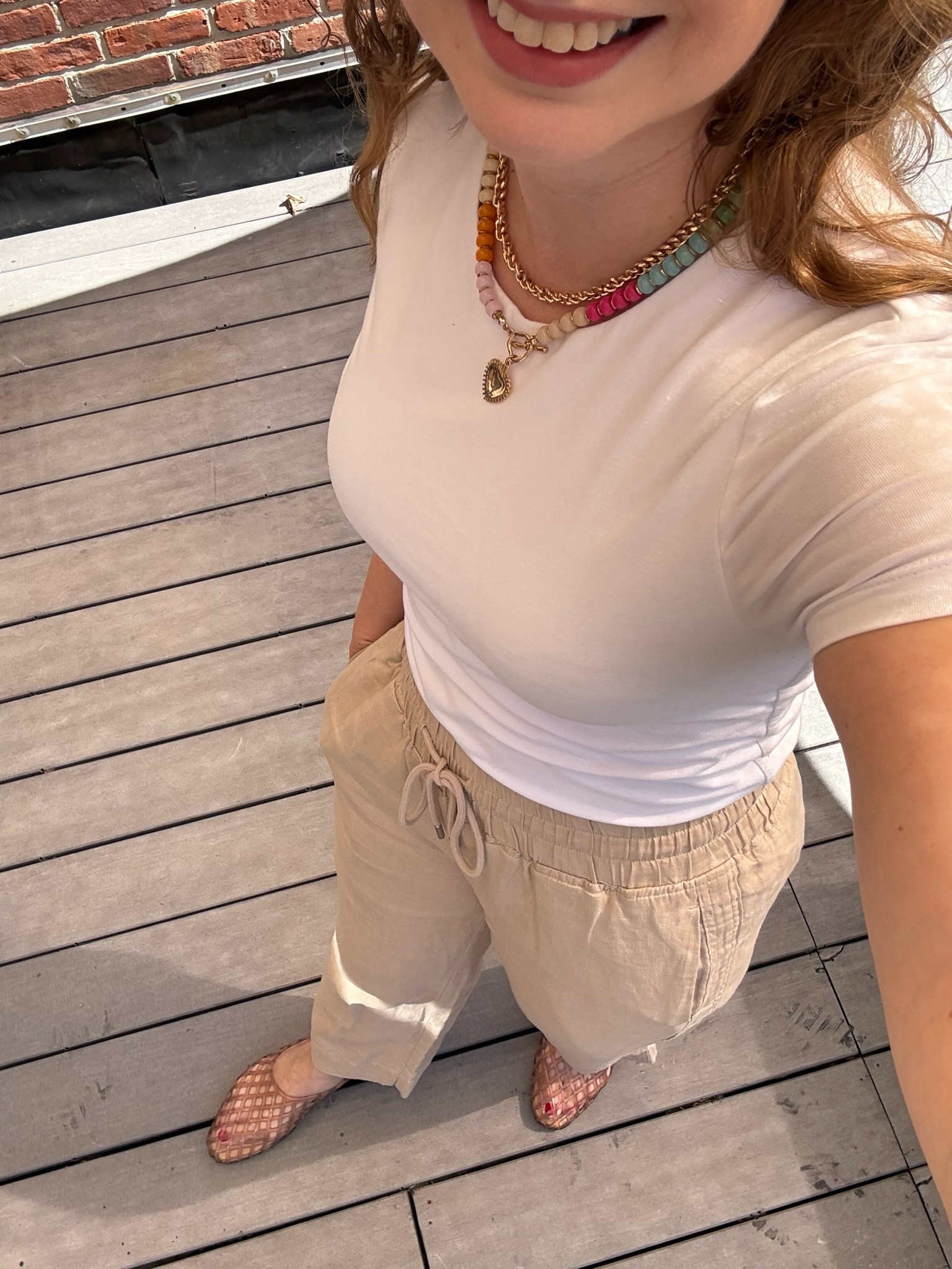 Casual Friday teaching outfit! I am loving these linen pants this summer, especially on a day like today when Sommer is making one last appearance in NYC. A simple tank or tea with linen pants is such a chic look as we move from Sommer into fall.

#LTKootd #LTKdayinmylife