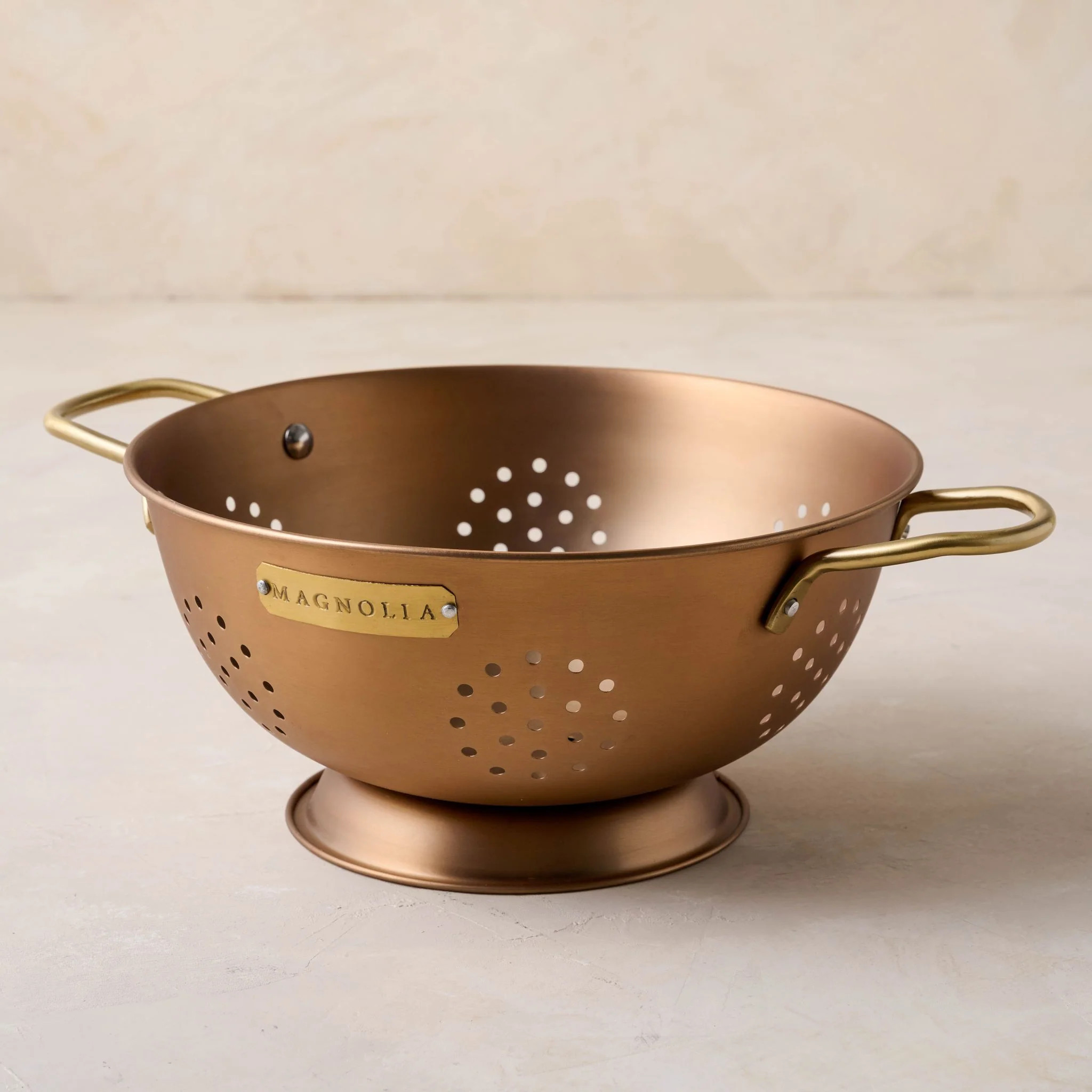 Copper and Brass Colander 3 QT | Magnolia
