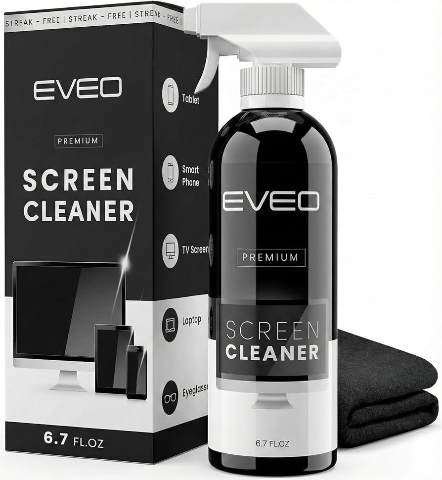 EVEO Screen Cleaner Spray - Large Screen Cleaner Bottle - TV Screen Cleaner, Computer Screen Clea... | Amazon (US)