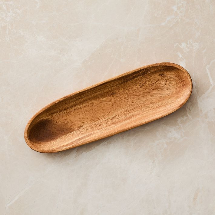 Organic Shaped Wood Serving Platters | West Elm (US)