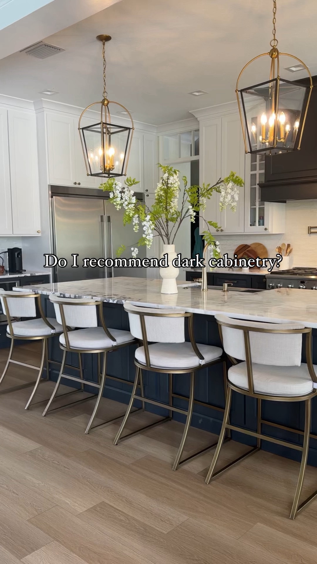 Dark cabinetry - yes or no? 


Counter stools, barstools, faux plants, greenery, home decor, vase, cabinet hardware, cabinet pull, cabinet knob, rug runner, sconce, interior design 

#LTKhome #LTKVideo