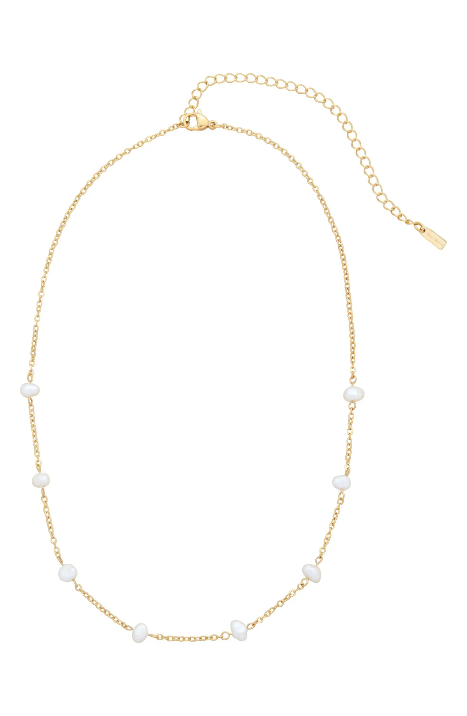 Freshwater Pearl Station Necklace | Nordstrom