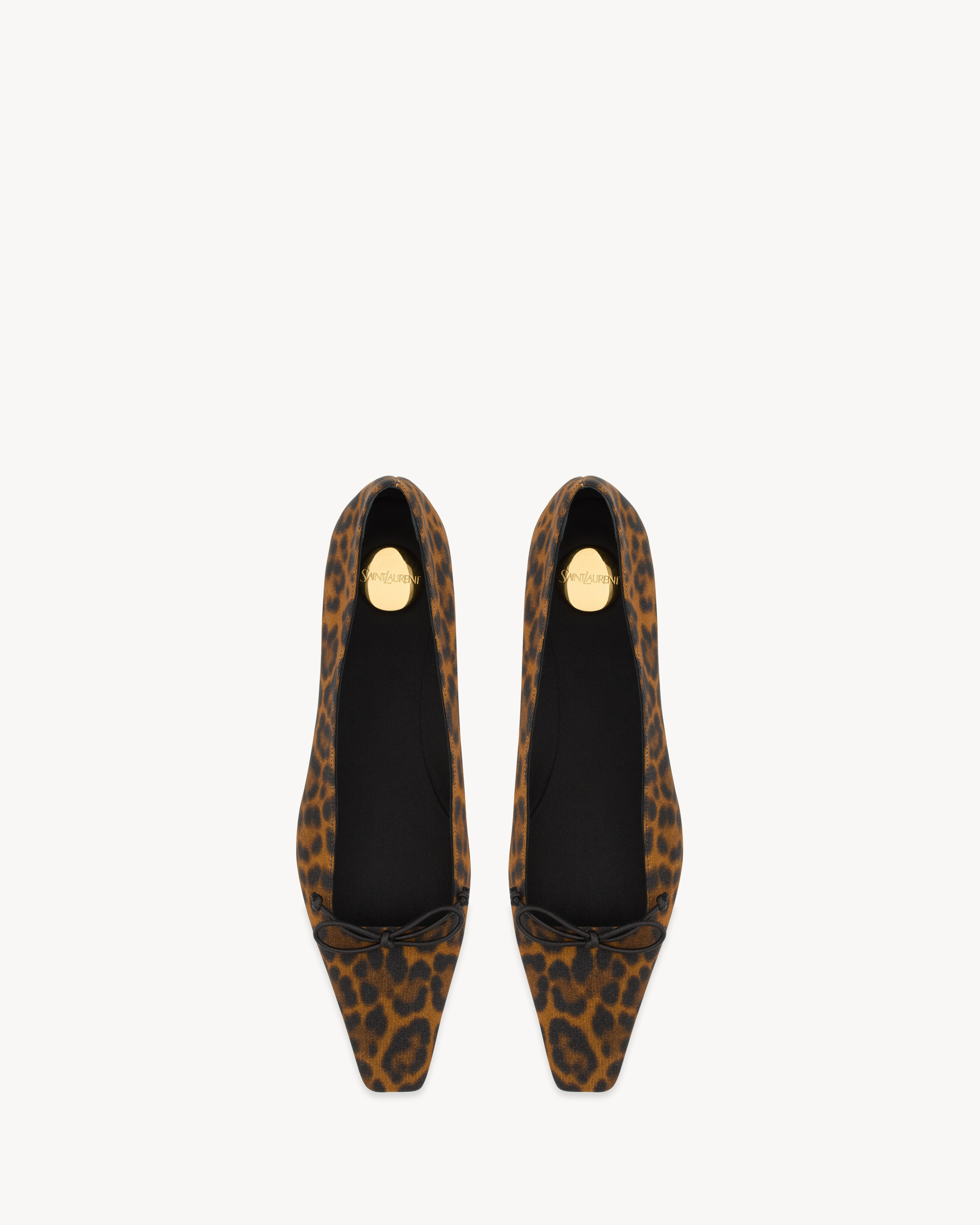 Poppy Ballerinas In Grosgrain Amber 39.5 | Saint Laurent Inc. (Global)