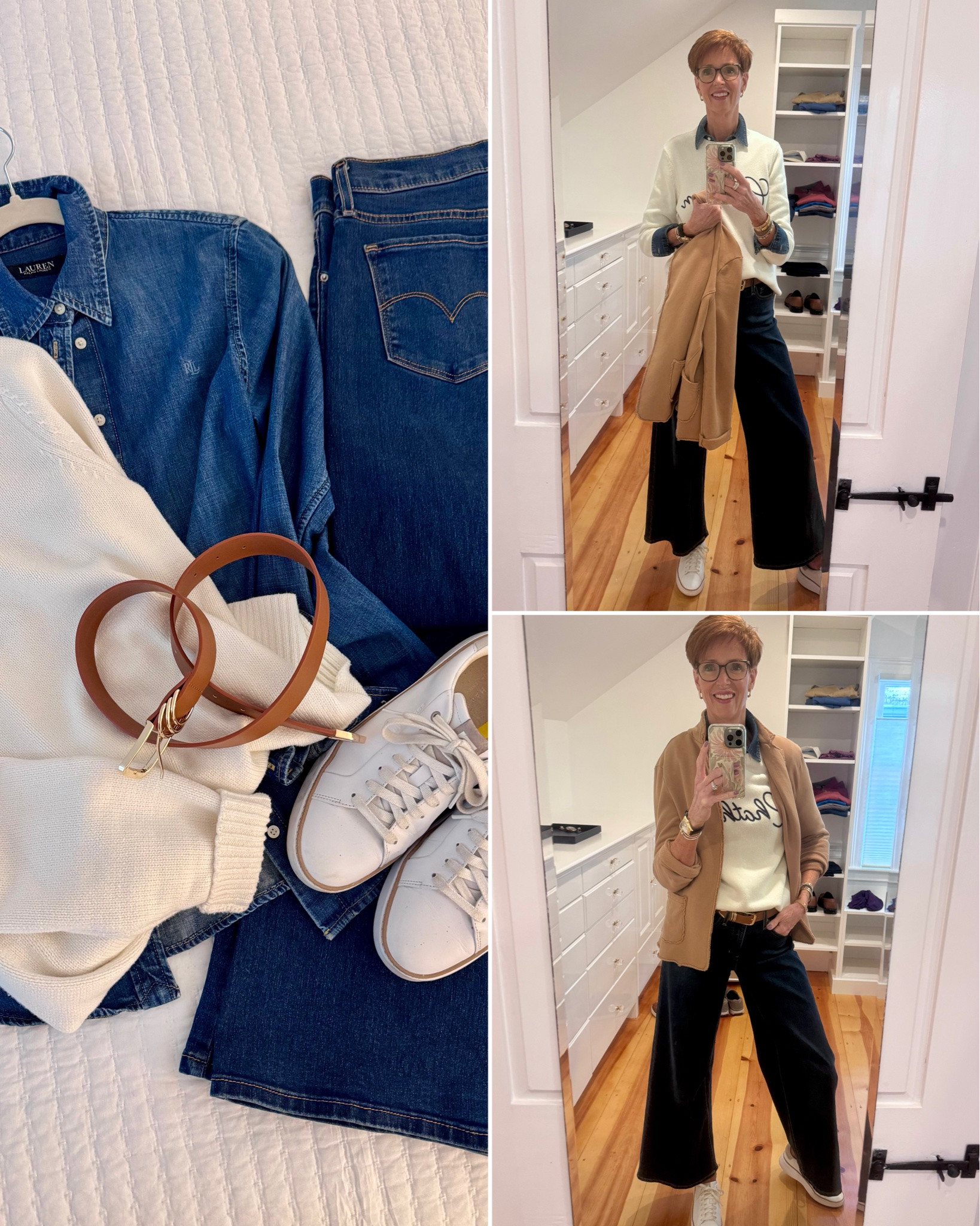 So tell me: would you like more posts like this?
5 outfits for a long weekend on Cape Cod—and for once, I actually wore everything I packed.

Want the links sent to you? Comment CAPE and I’ll DM them!

At 56 and 6'1", I've become much less interested in packing more and much more interested in packing pieces that can do more. For a recent fall weekend on the Cape, that meant comfortable layers, denim, cashmere, a few great sweaters and jackets, and shoes I could actually spend the day walking in.

I've been coming to Cape Cod for most of my life, so this is very much how I really dress when I'm here: casual enough for coffee and a walk by the water, layered for changing coastal temperatures, but still pulled together enough to head out for lunch or dinner.
And I'm trying something a little different here. I'd love to start sharing more of my travels through the lens of personal style—what I pack, what I actually wear, the places we go, and a few of the things that make traveling easier.

Save this one if you have a fall weekend trip coming up, send it to your favorite travel partner, and tell me in the comments: Are you a carry-on-only packer or a “but what if I need it?” packer?

#CapeCodStyle #TravelOutfits #StyleOver50