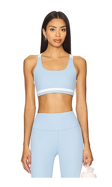 Splits59 Miles Rigor Sports Bra in Skylight & White from Revolve.com | Revolve Clothing (Global)