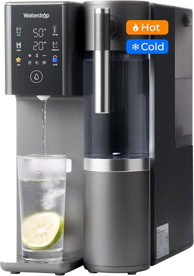 Waterdrop WD-A2 Countertop Reverse Osmosis System, 𝐇𝐨𝐭 𝐚𝐧𝐝 𝐂𝐨𝐥𝐝 RO ... | Amazon (US)