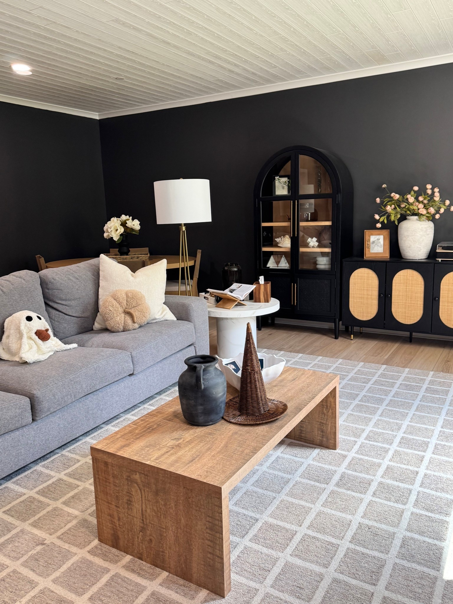 Spooky season in the basement family room. 

#LTKHome #LTKSeasonal