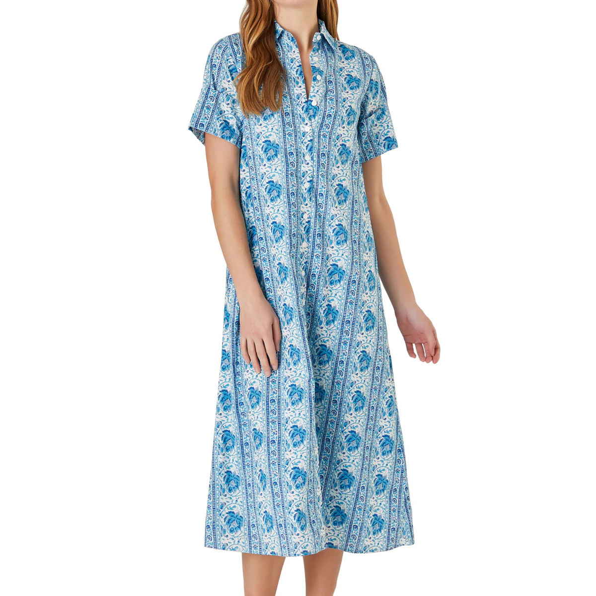 Gibbons Dress, Mumbai Stripe Blue | Livro