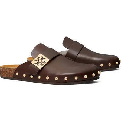 Tory Burch Mellow Stud Mule in Perfect Black /Silver at Nordstrom, Size 9 | Nordstrom