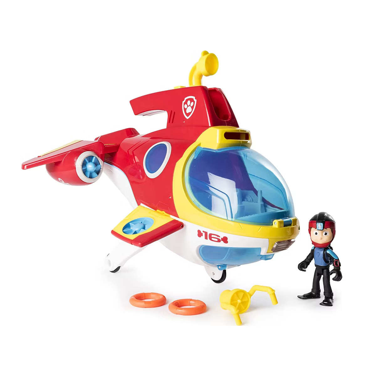 Paw Patrol Sub Patroller Transforming Air to Sea Vehicle with Lights, Sounds, Launcher, and Hidde... | Target