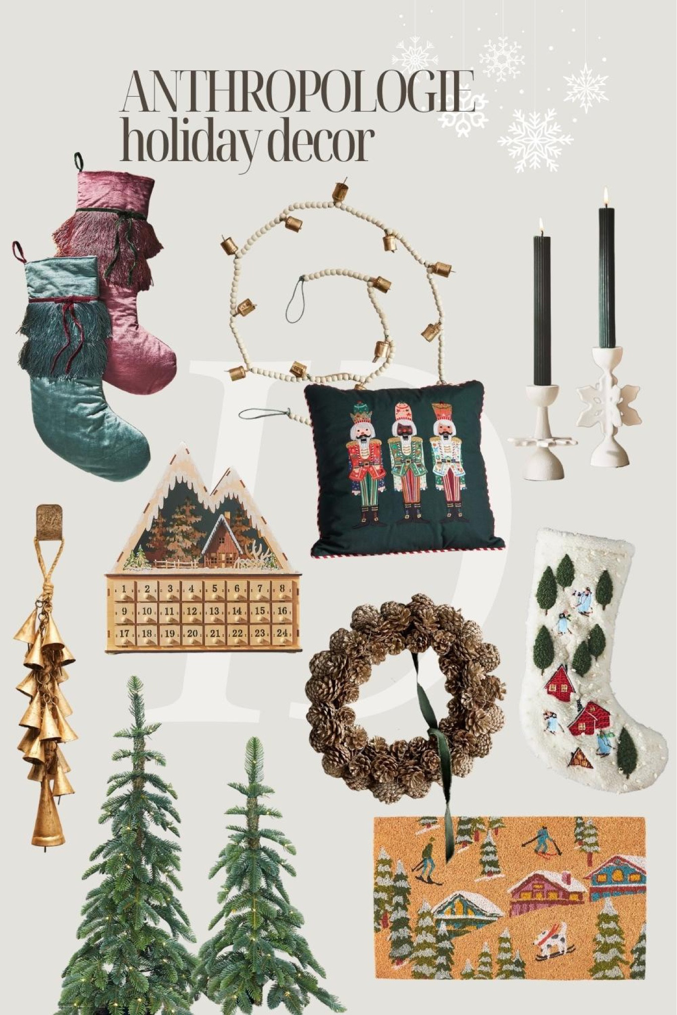 My favourites from Anthropologie holiday decor collection! They have the most beautiful stockings, pillows, Christmas trees and everything in between! 

#LTKhome #LTKHoliday #LTKSeasonal