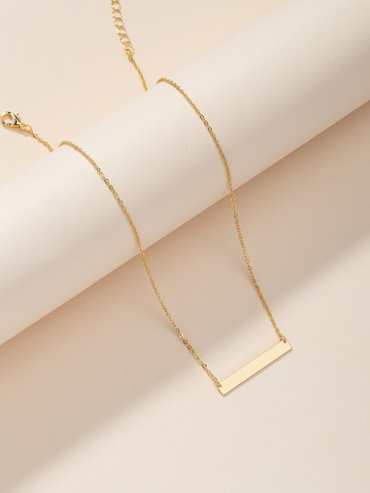 Gold Geometric Charm Necklace | SHEIN