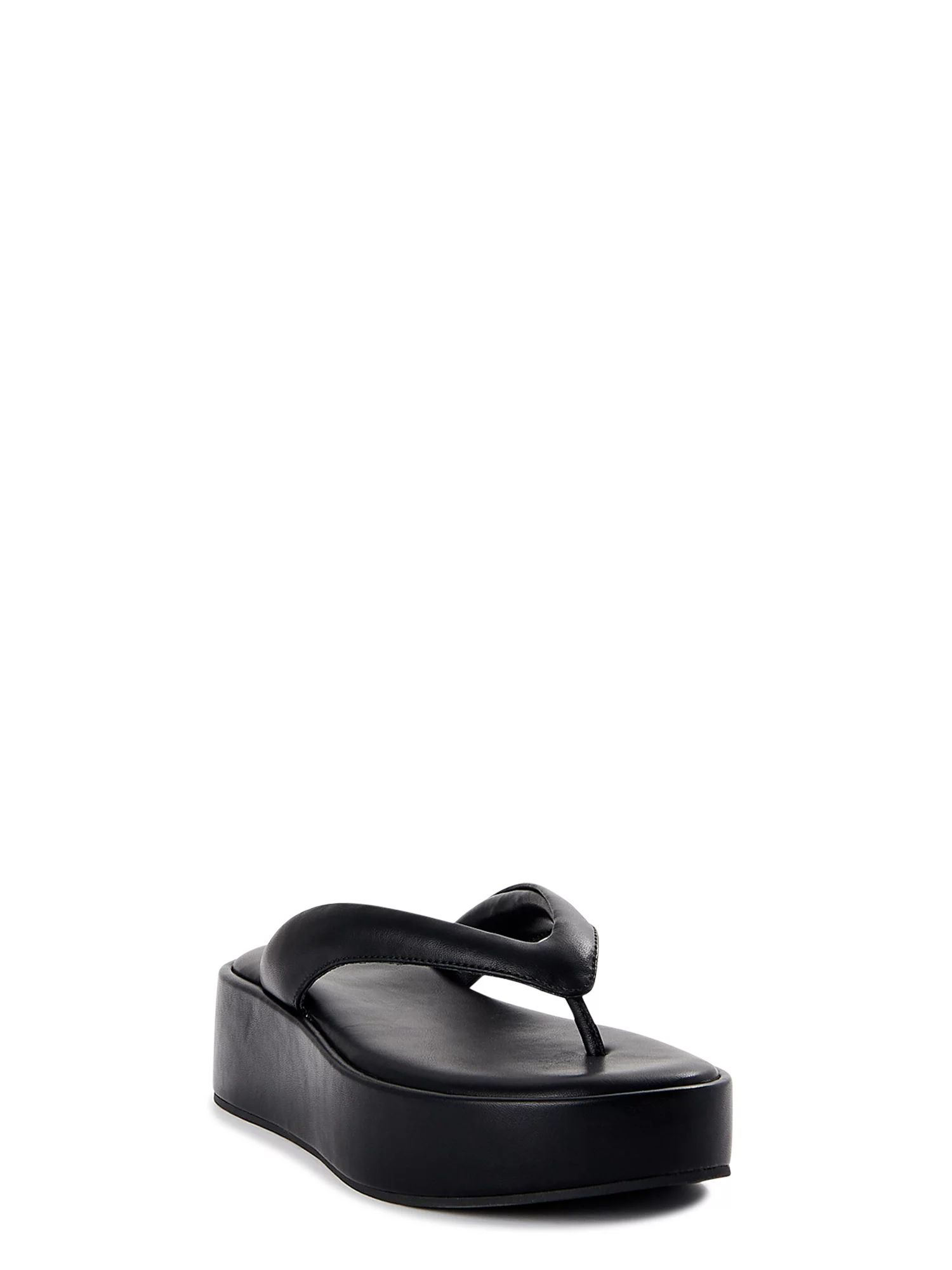 No Boundaries Women's Wedge Flip Flop Sandals | Walmart (US)