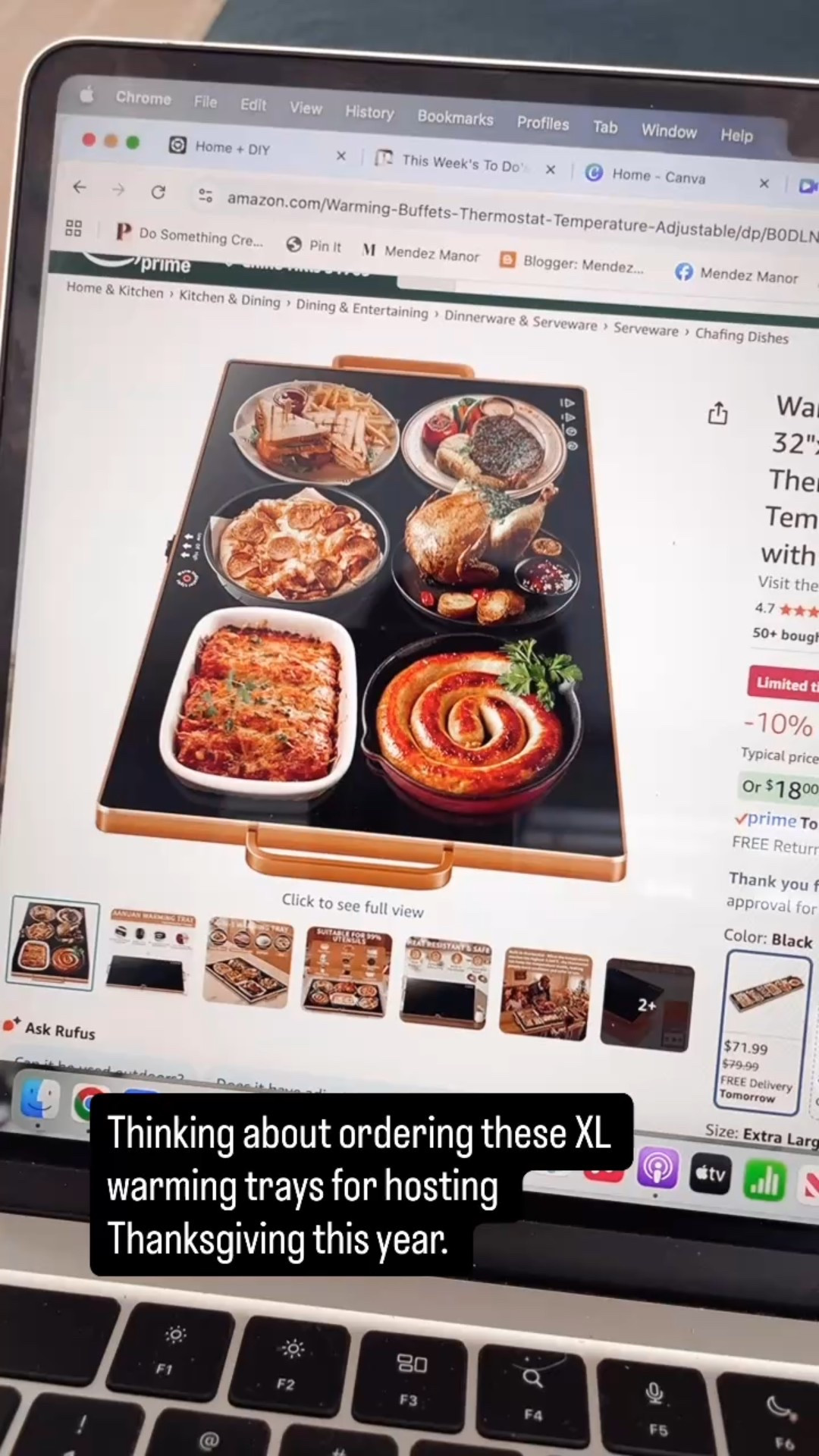 Ordering these warming trays for buffets and dinner parties. They are perfect for Thanksgiving, Christmas and all holiday hosting! #amazonfind

#LTKHome #LTKParties #LTKHoliday