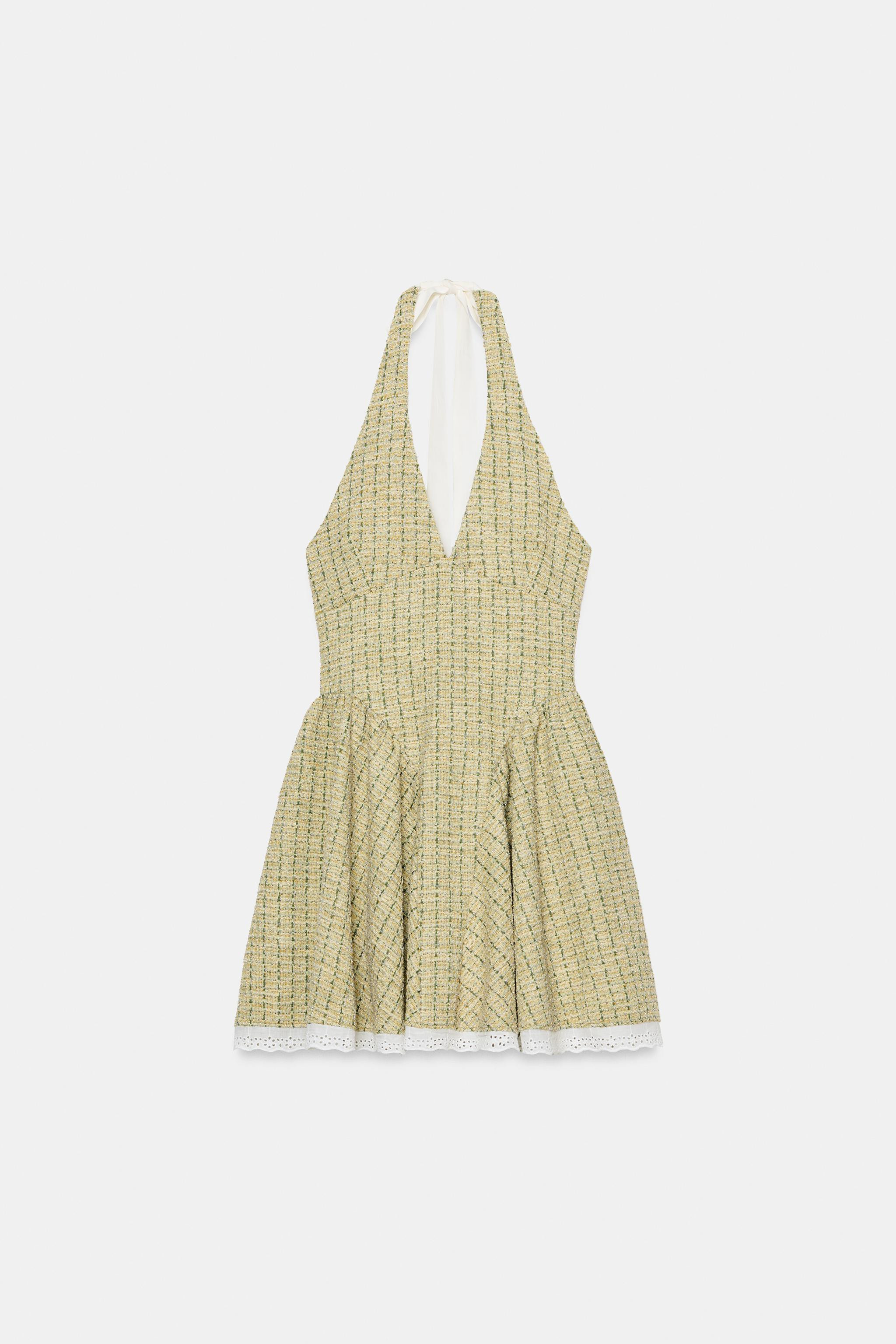 STRUCTURED HALTER DRESS | Zara US
