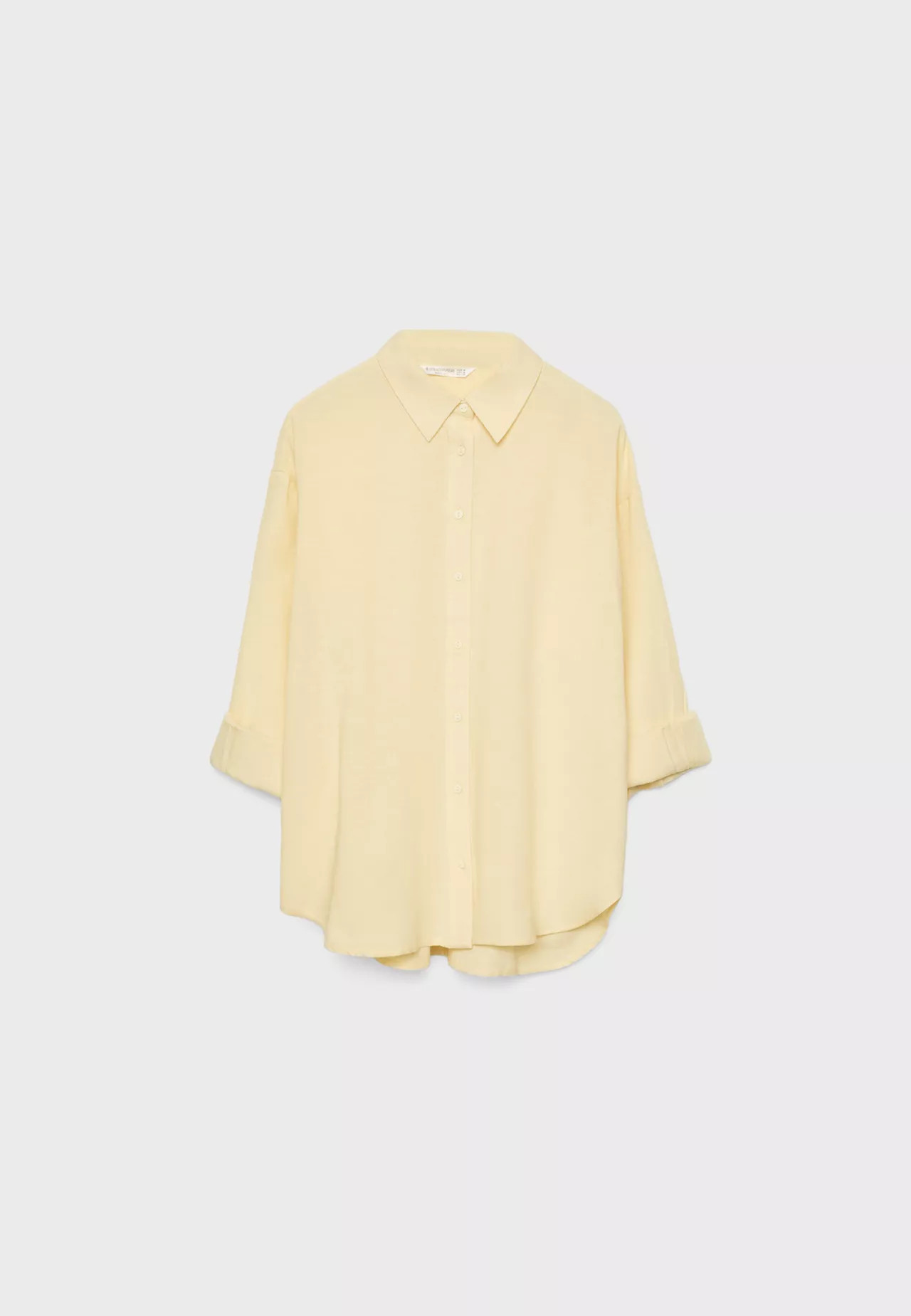 Linen blend shirt - Women's fashion | Stradivarius United Kingdom | Stradivarius (UK)