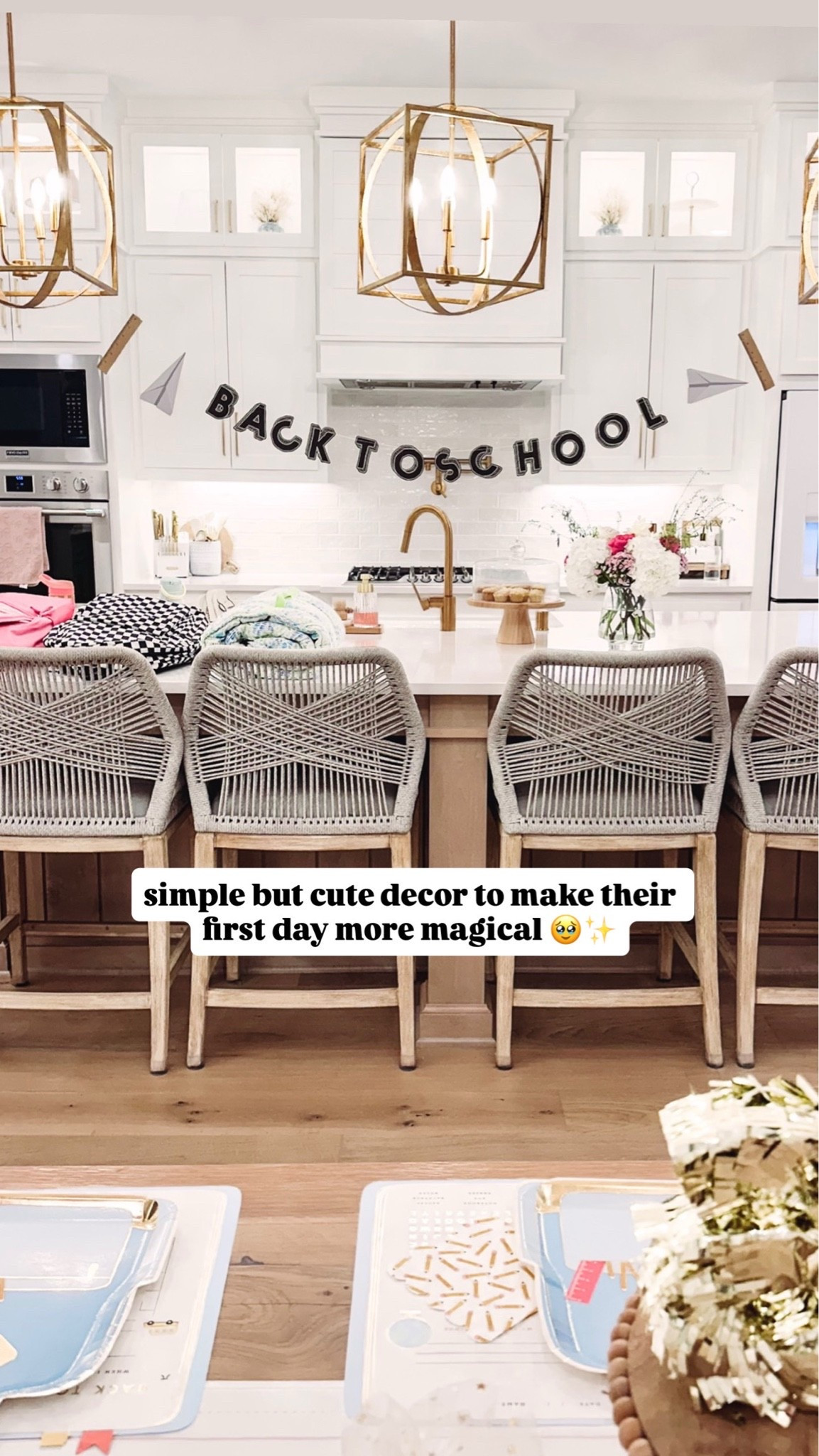 Special back to school decor sets the time for a fun first day ✏️ 🎒 

Kids family school breakfast fun thoughtful mom favorites

#LTKmomlife #LTKKids #LTKSeasonal