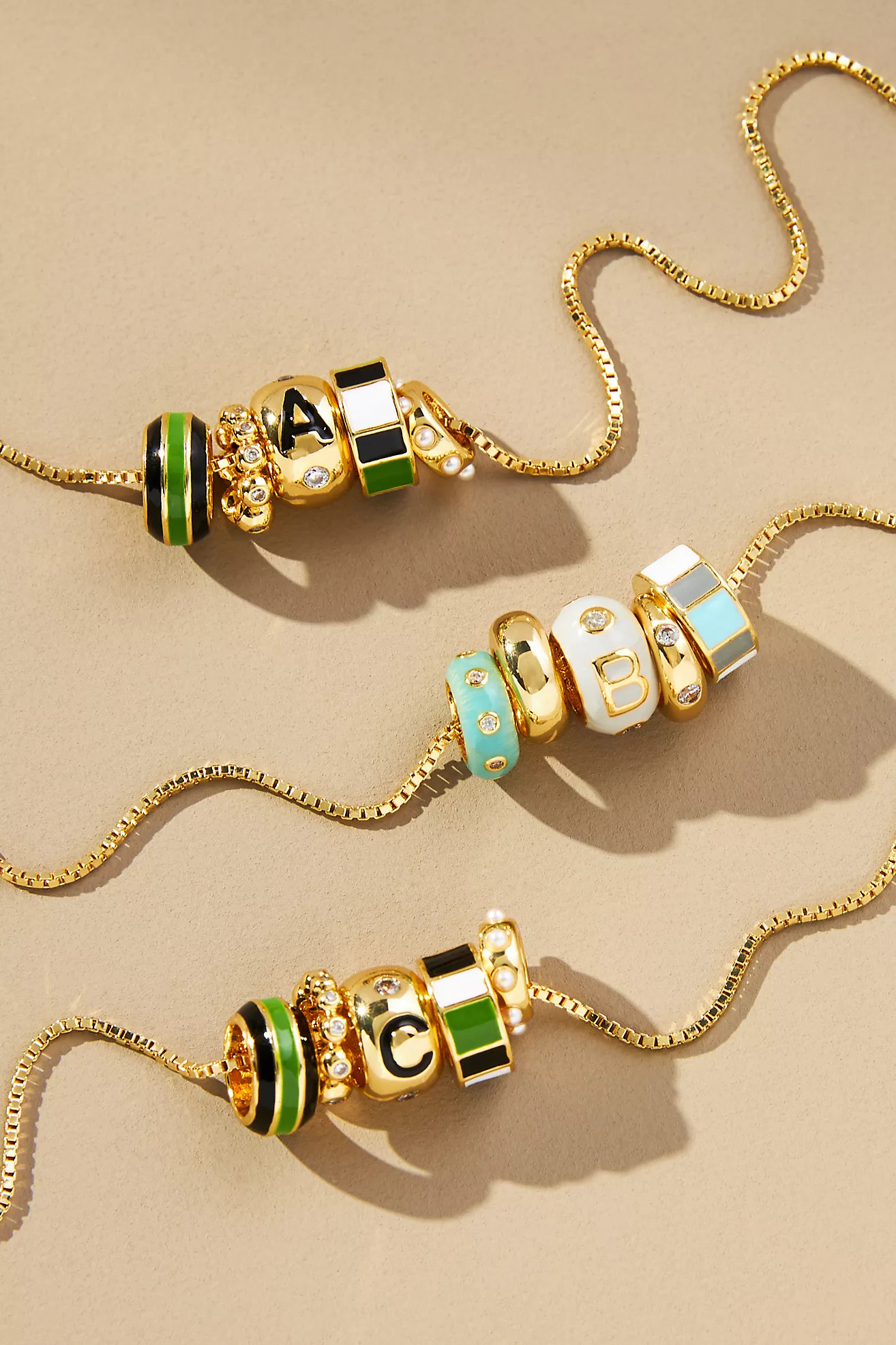 Monogram Beaded Necklace | Anthropologie (US)