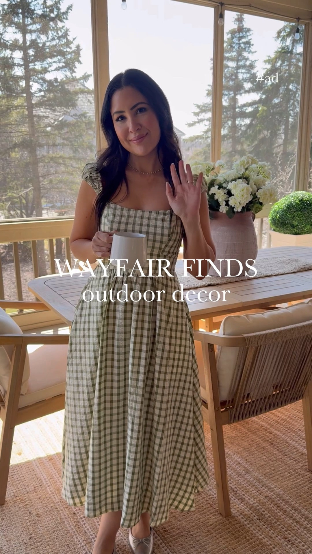 #ad the snow is melting away and spring is here!! 🌷prepping my outdoor screened deck for spring and summer with @wayfair finds! I’m so excited to get to enjoy this outdoor space with my boys, we just love eating out here. 🥹 

here’s the Wayfair home finds I am loving:
+ white planters
+ Large jug vase
+ Faux flowers
+ faux topiary balls
+ jute oval table runner
+ my dining set is also from Wayfair! 🤯🙌🏼

#wayfairpartner #wishyouwerehere #outdoor #wayfair 

#LTKHome