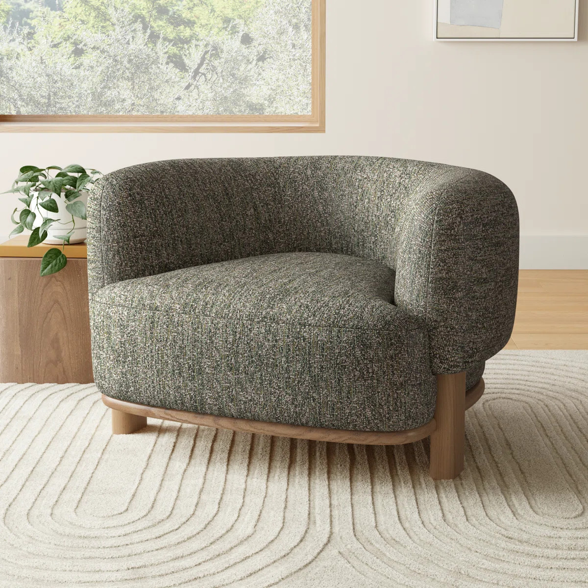 Moris Upholstered Barrel Chair | Wayfair North America