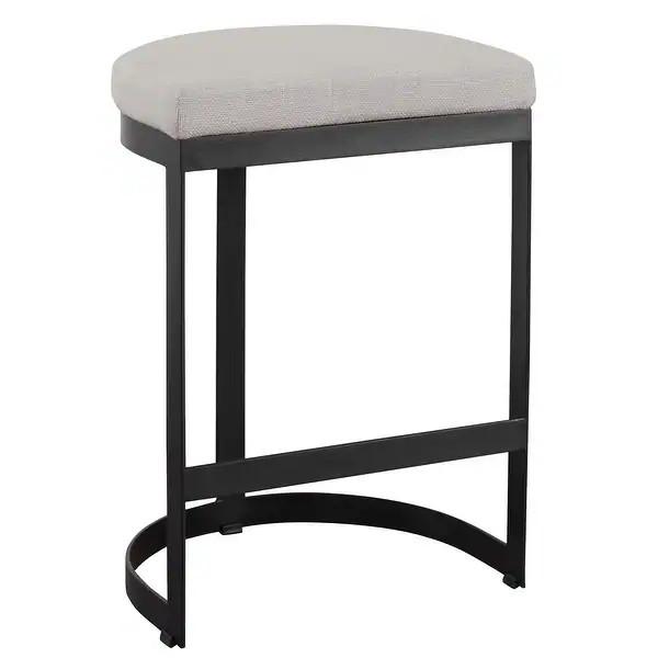 Uttermost Ivanna Black Iron Counter Stool - Bed Bath & Beyond - 32955686 | Bed Bath & Beyond