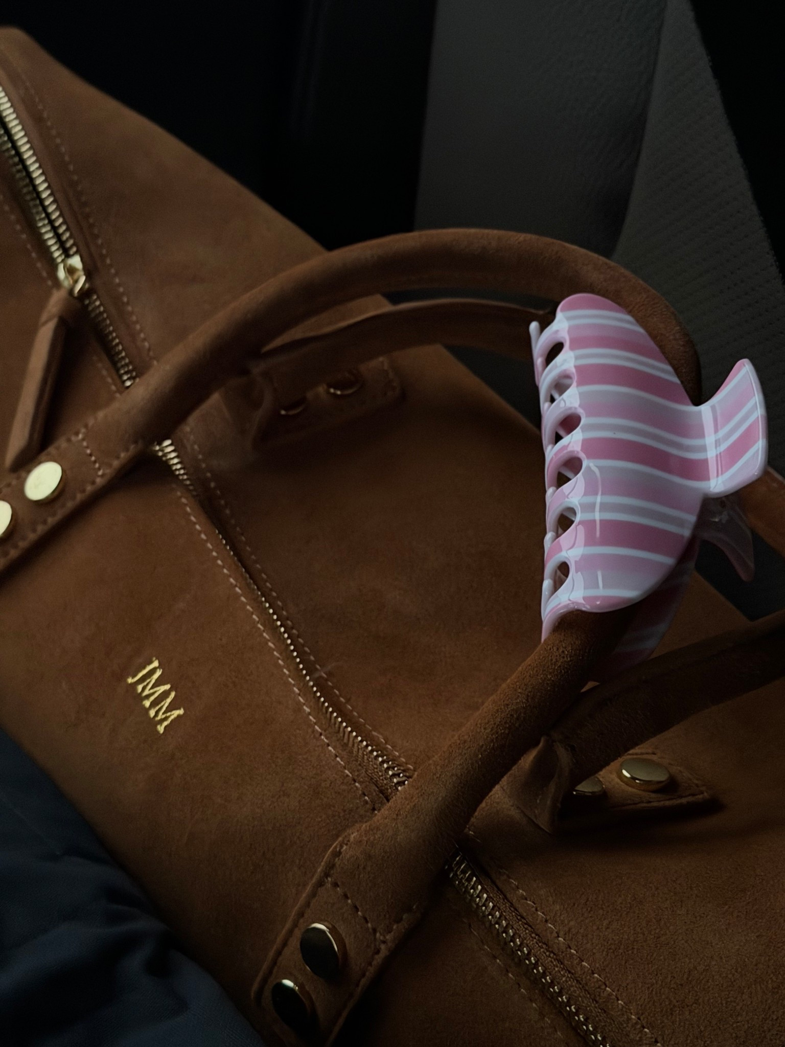 the prettiest suede customized weekender bag!!! #Travel #SuedeBag #CustomBag #TravelBag 

#LTKselfcare #LTKmomlife #LTKTravel