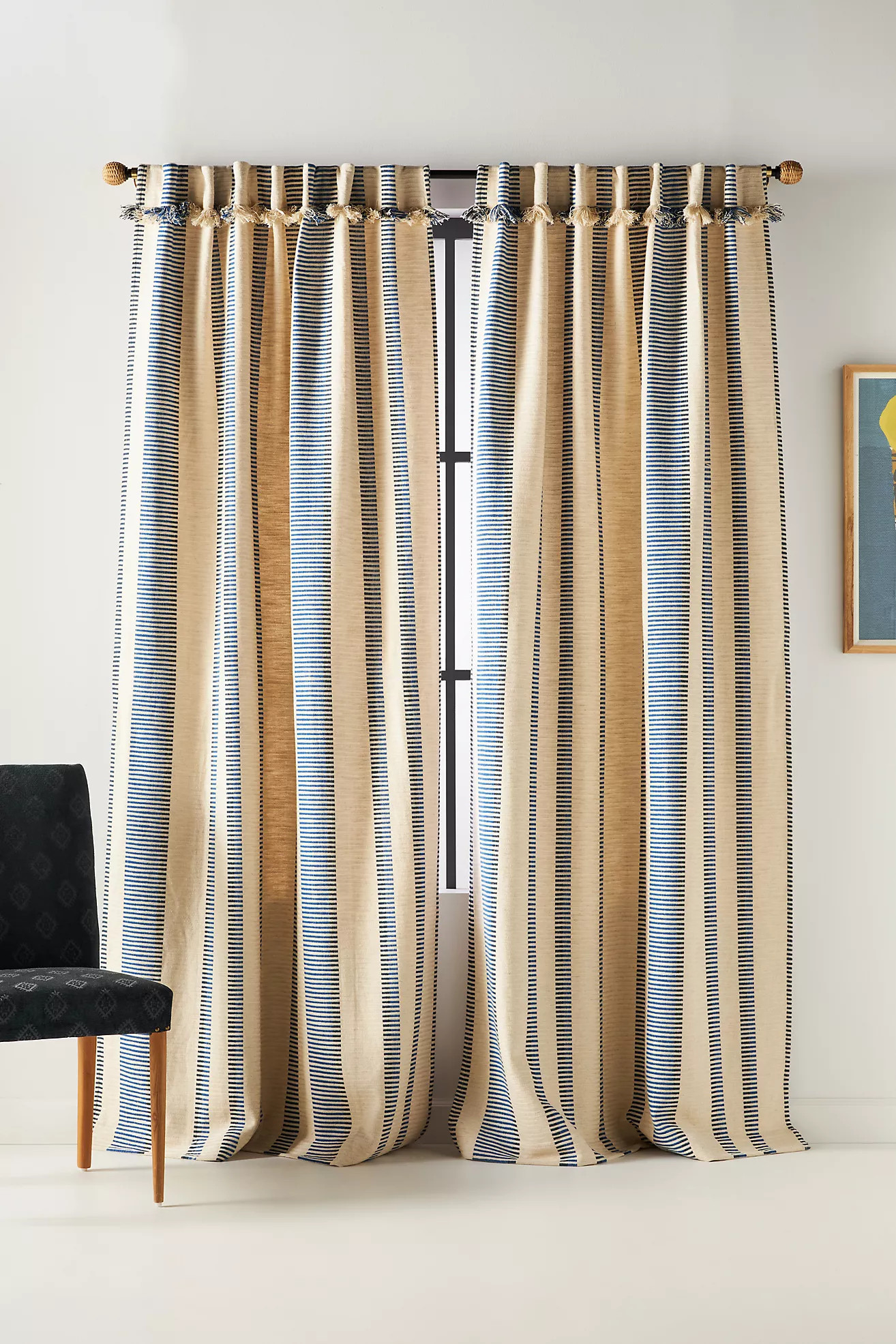 Pieced Stripe Curtain | Anthropologie (US)