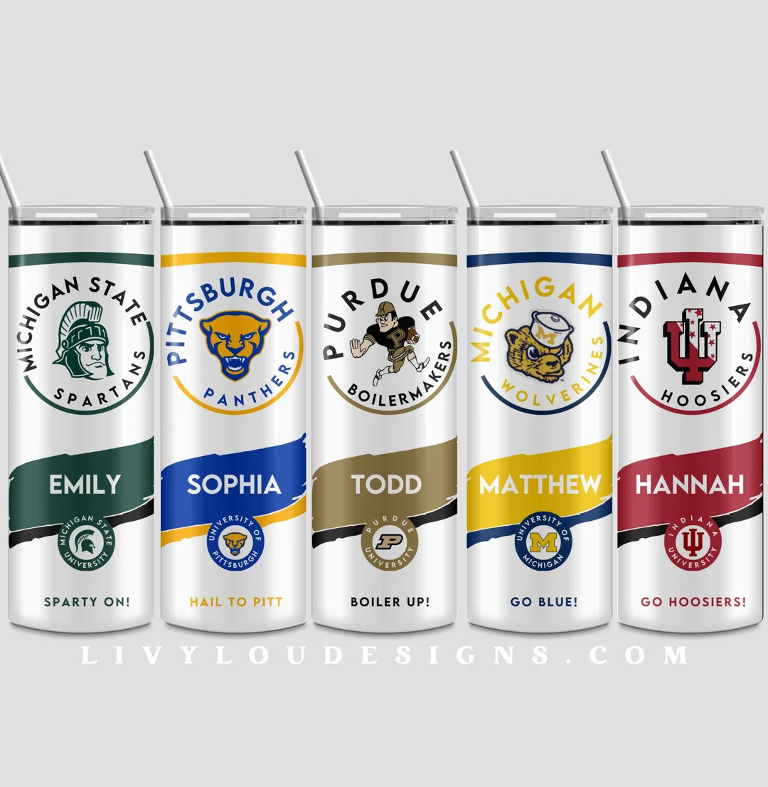 Personalized Skinny Stainless Steel Cups|College Bed Party|High School Graduation Gifts|Customize... | Etsy (US)