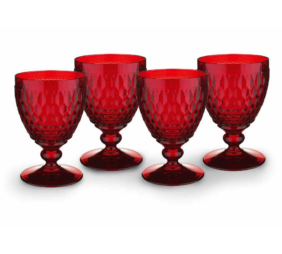 Villeroy & Boch Boston Colored Lead Free Crystal Goblet Set (Set of 4) | Wayfair North America