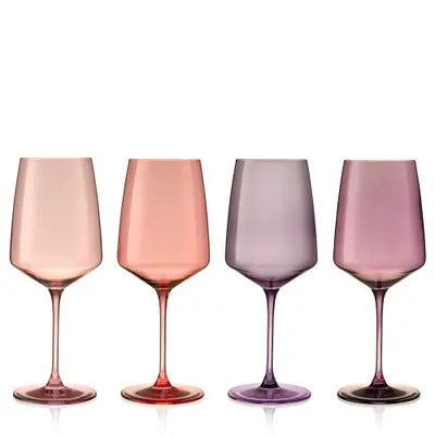 Viski Reserve Nouveau Crystal Wine Glasses Set of 4 in Daybreak at Nordstrom | Nordstrom