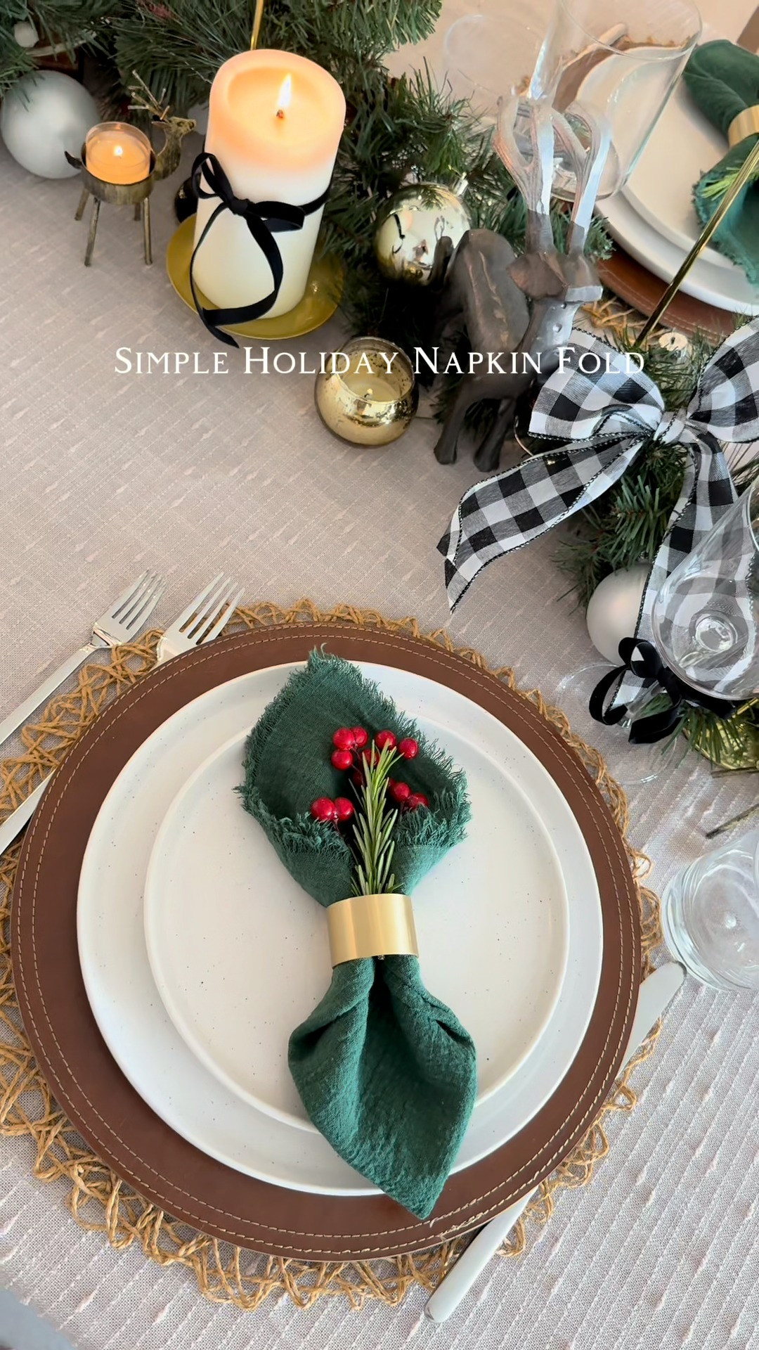 Try this simple napkin fold fr your Christmas table!  

 #LTKHoliday #LTKHome #LTKParties