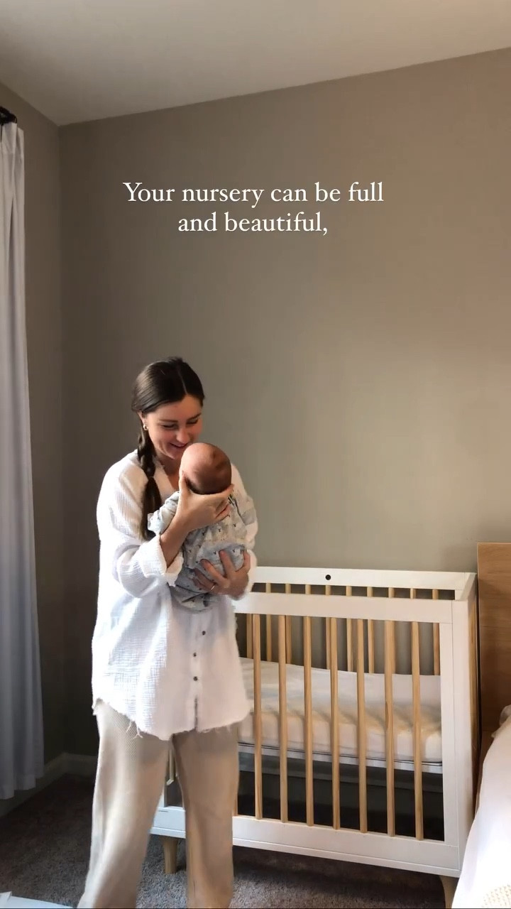 This gorgeous, neutral crib was one of the sweetest additions to our minimal home. It’s also convertible, it will fit this little one for years to come! 
#LTKfamily #LTKbaby 

#LTKVideo
