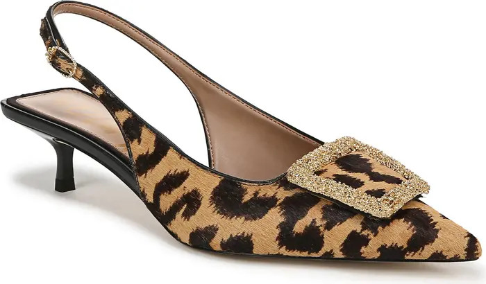 Kammie Slingback Pointed Toe Kitten Heel Pump (Women) | Nordstrom Rack