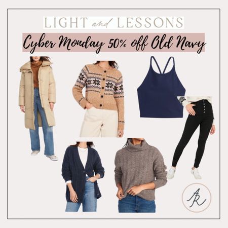 50% off Old Navy for Cyber Monday!

Cyber Monday, old navy, activewear, holiday outfit, Christmas, jacket, coats, sweater

#LTKunder50 #LTKHoliday #LTKCyberweek