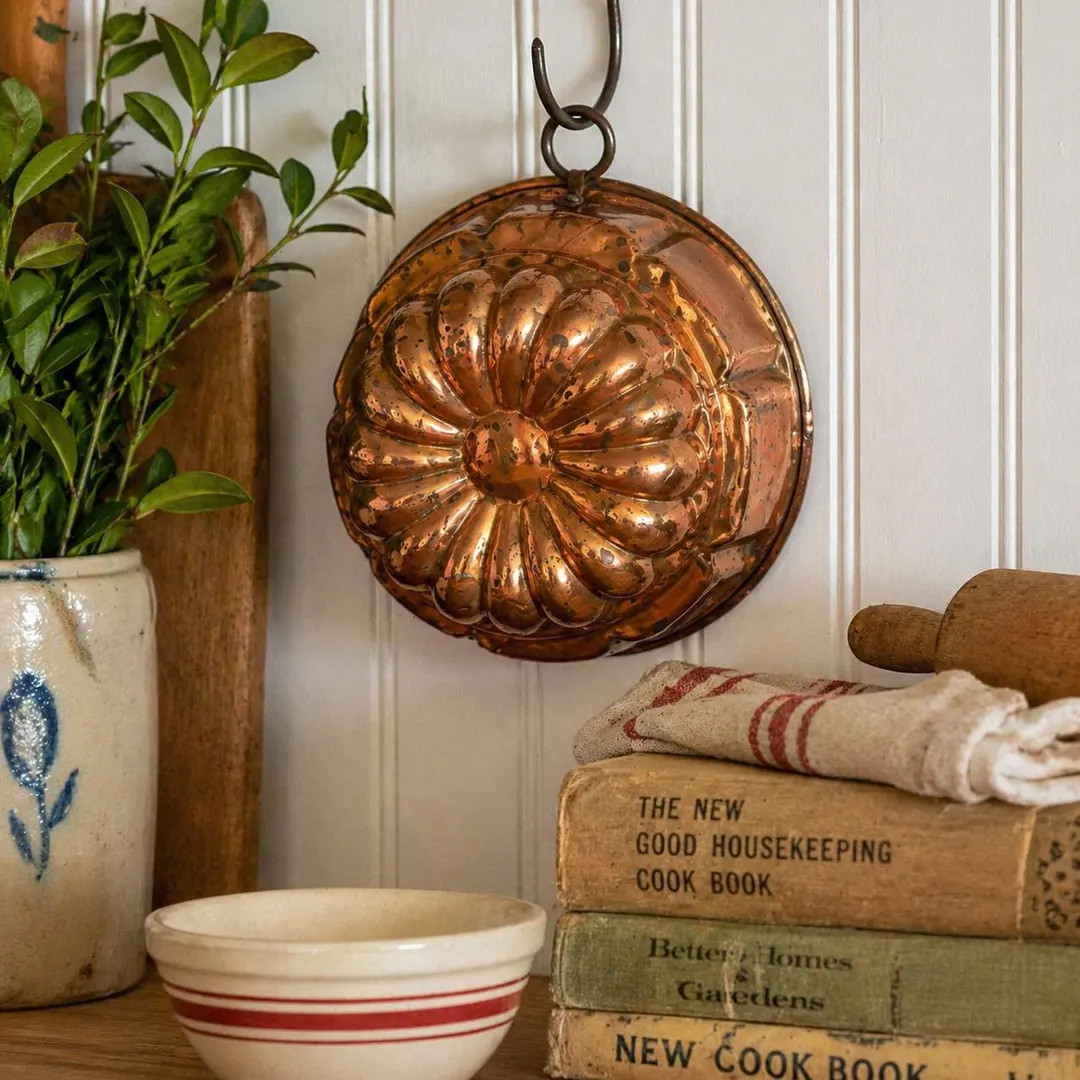 Vintage Copper Bundt Pan Mold 6 Inch | Rustic Farmhouse Kitchen Wall Decor | Hanging Jello Mold |... | Etsy (Global)