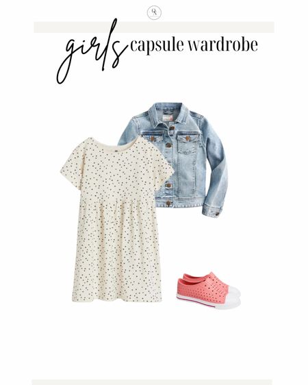 Dress outfit from the girls capsule wardrobe for spring!

Here are the rest of the suggested items from the spring capsule for toddlers, little kids and tweens: 

5x short sleeve shirts in a mix of print and solid.

4x long sleeve Tshirts in a mix of print and solid

2x casual dresses. If your girl is more of a dress gal I recommend 5 casual dresses and doing fewer long sleeve and short sleeve Tshirts.

Jackets // rain coat, denim jacket, pullover

Bottoms // 2 pairs of jeans (light and dark), 4-5 pairs of leggings to wear under dresses and by themselves with Tshirts, 5 pairs of shorts 

Dressy dress

Accessories // Socks for sneaker, socks for dress shoes, headband, sunglasses, and a cute bag

Shoes // dress shoes, casual shoes like crocs, natives or keens, and a pair of sneakers

Spring capsule wardrobe, kids capsule wardrobe, girls outfits, outfits for kids, outfits for girls, girls capsule wardrobe, spring outfits for kids 

#LTKSpringSale #LTKSeasonal #LTKkids