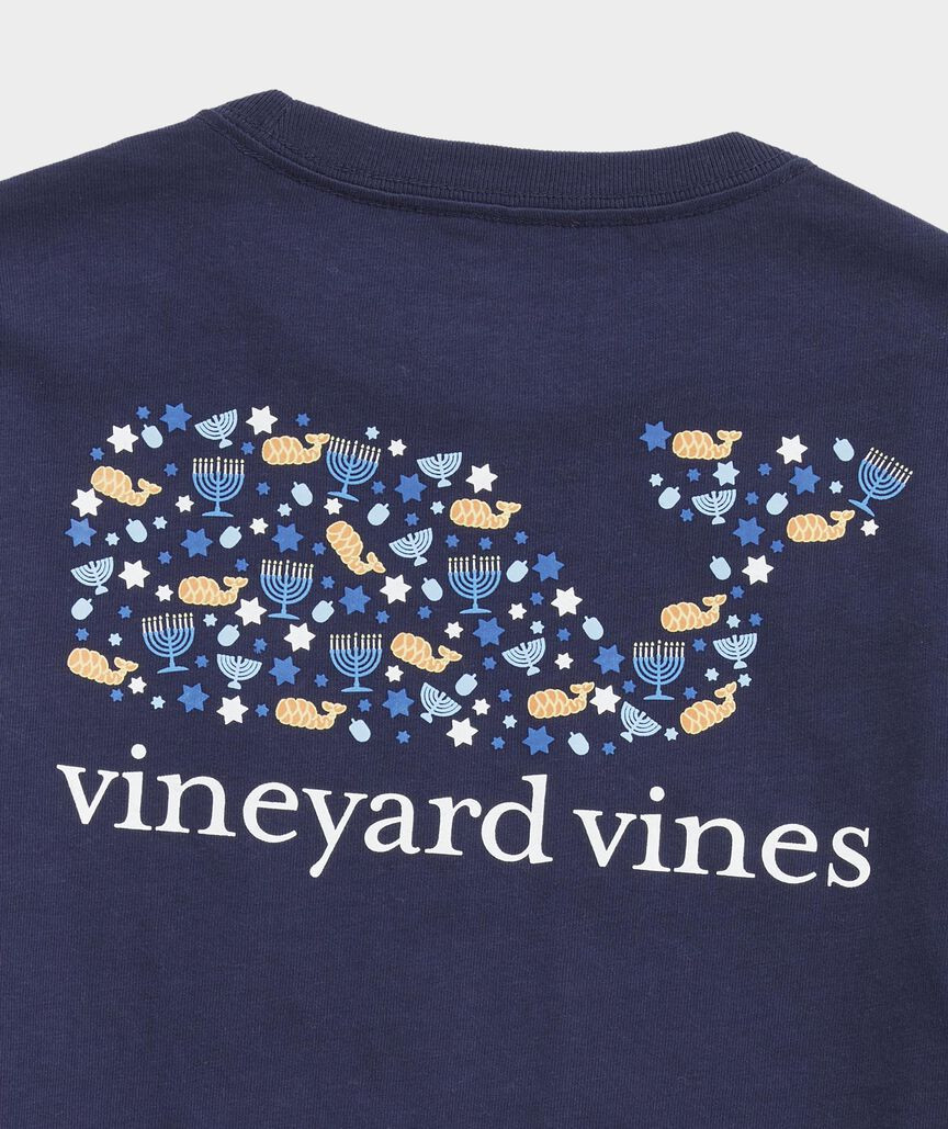 Boys' Hanukkah Icons Long-Sleeve Pocket Tee | vineyard vines