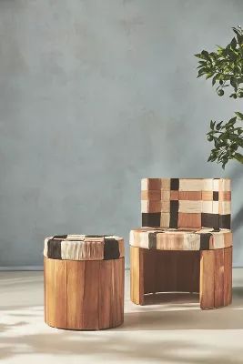 Della Occasional Chair & Stool Set | Anthropologie (US)