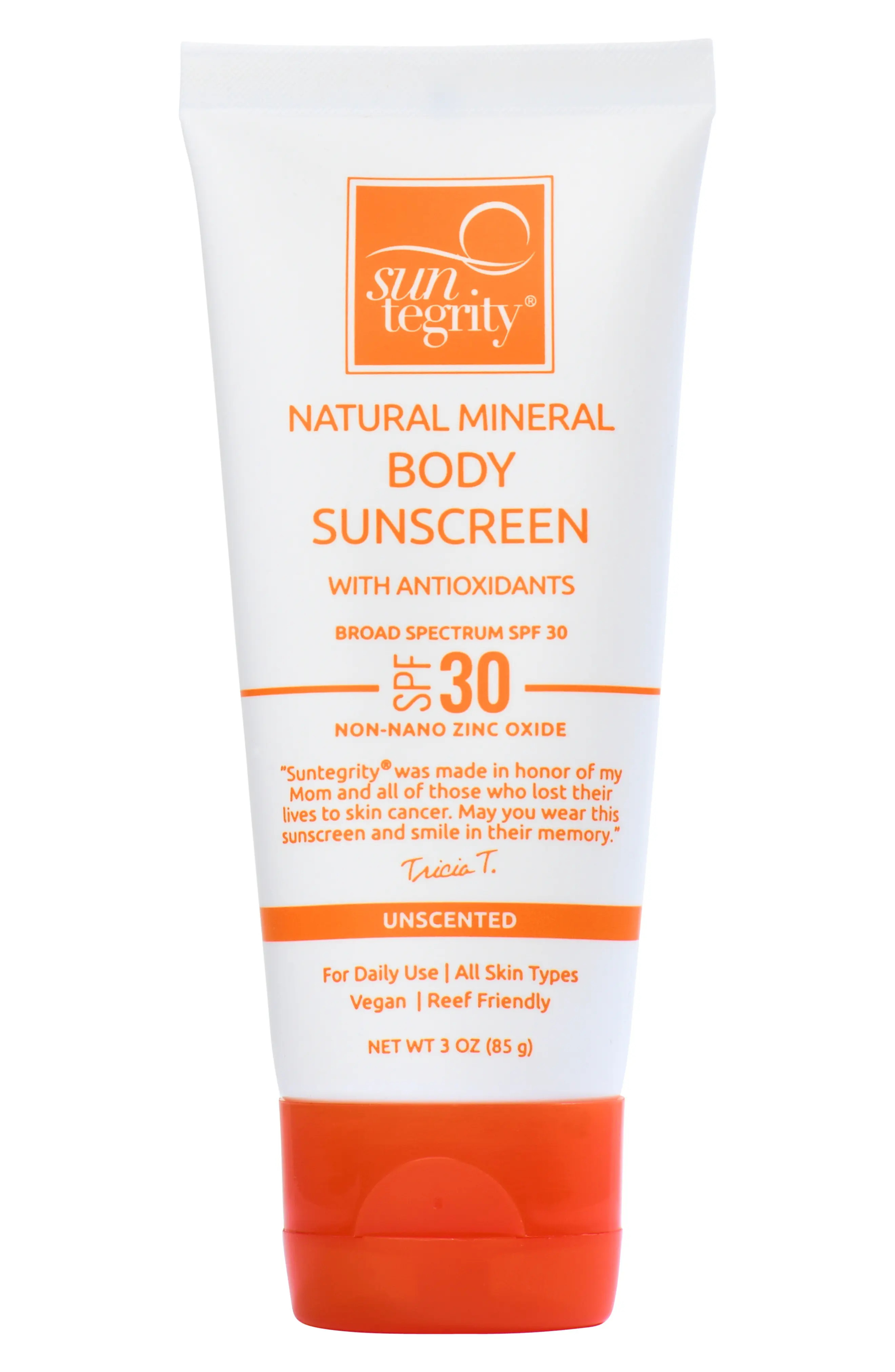 Suntegrity Unscented Natural Mineral Sunscreen For Body Broad Spectrum Spf 30 | Nordstrom