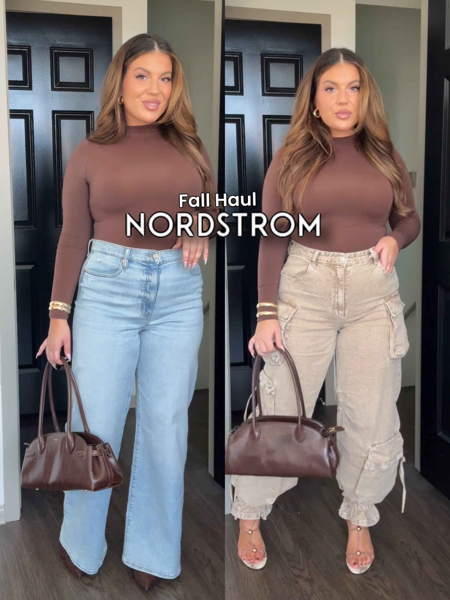 Nordstrom Fall Fashion New Arrivals!🤎 my sizing below!

Jeans: 31 (high stretch)
Brown Bodysuit: L (high stretch)
Cargo pants: L (nonstretch, TTS)
Printed bodysuit: L (low stretch)
Black Top: 10 (low stretch)
Red Peplum Top: L (smocked back)

@nordstrom #nordstrompartner

#LTKMidsize #LTKFindsUnder100 #LTKStyleTip