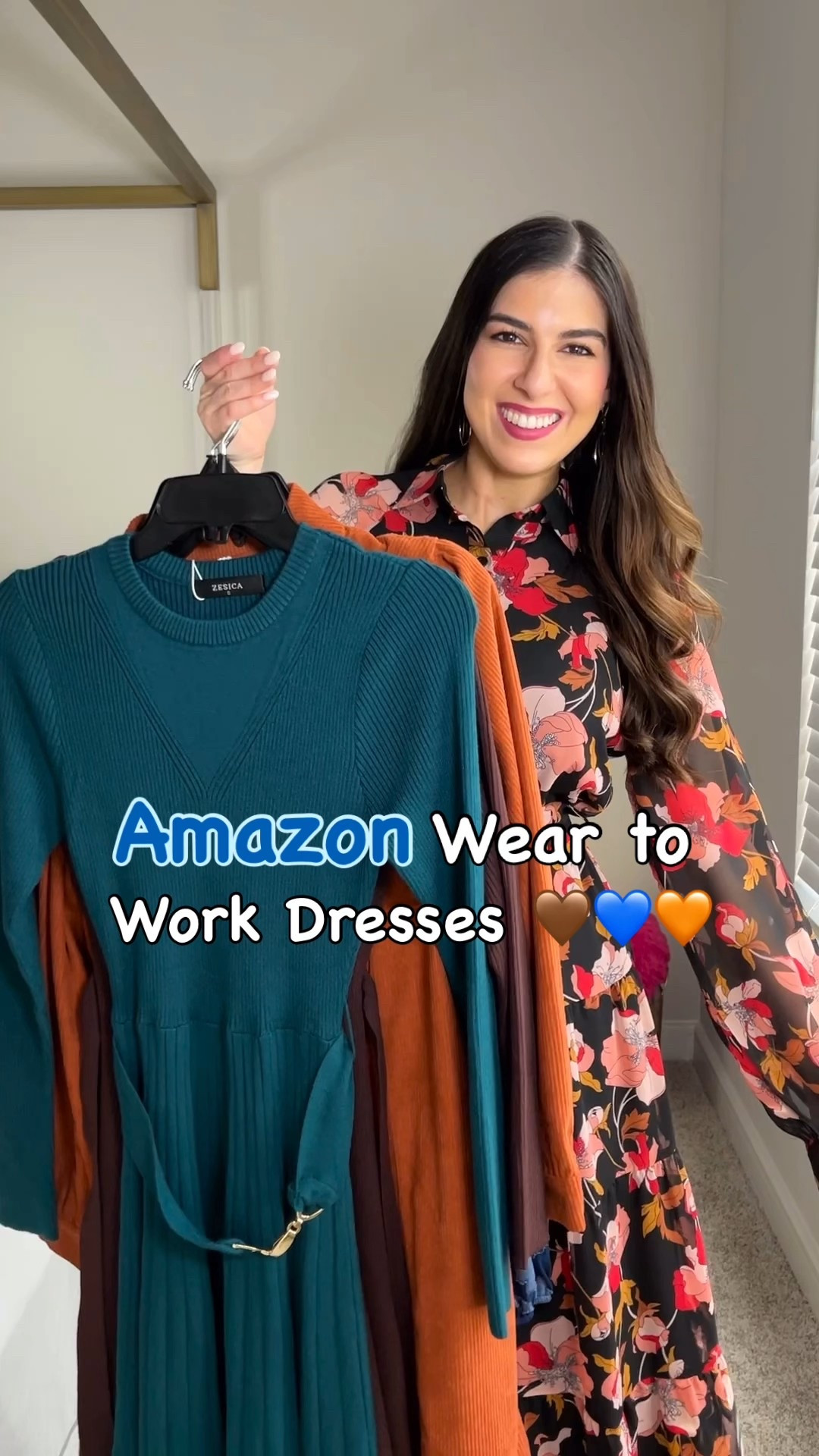 Office Fits 💙 Amazon Work Wear Dresses for the winter season. Type “Amazon” to Shop. 

💙🤎 Sweater Dresses, Floral Dresses, and a cute Corduroy Dress for what to wear to the office. All winter dresses are perfect for office outfits & come in other colors! 


#LTKFindsUnder50 #LTKFindsUnder100 #LTKWorkwear
